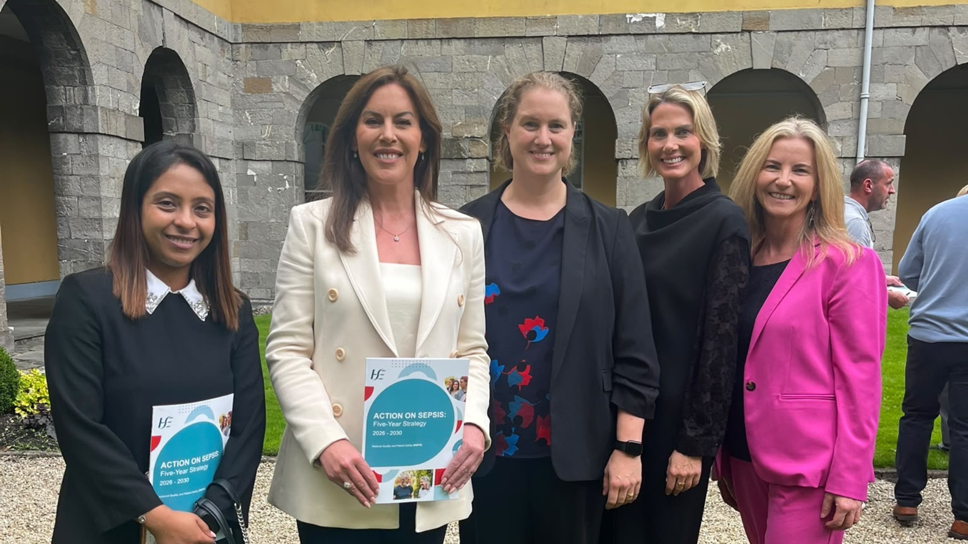 [Pictured L:R Ms Saswati Ghosh, Minister Jennifer Carroll MacNeil, Dr Andrea Fitzgerald, Ms Caitriona Brennan, Prof Claire Collins]